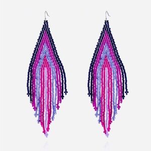 New Free People Violet Ombré Earrings